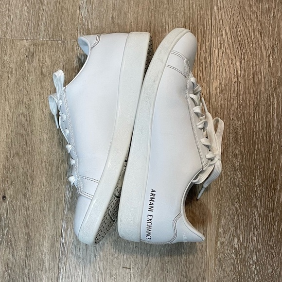 Armani Exchange Men's Sneakers White Size 7 US Lace-Up Low-Top - Picture 3 of 13